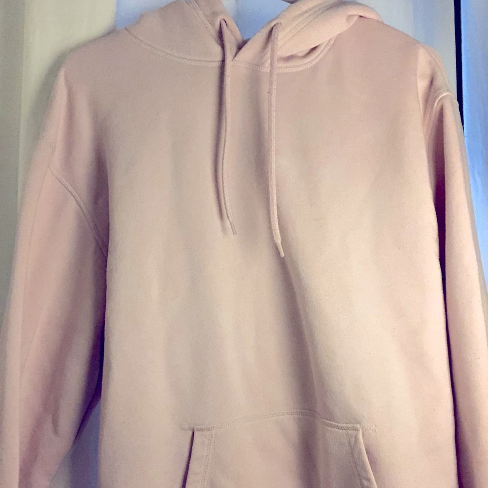 Oversized pink hoodie